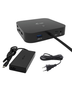 USB-C HDMI Dual DP Docking Station with Power Delivery 100 W + Universal Charger 100 W