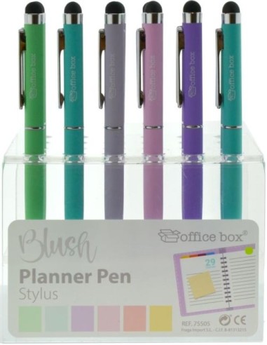 EXP 24 BOLIGRAFO PUNTERO BLUSH MINI COLORES SURTIDOS
