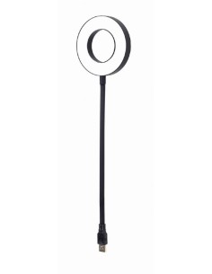 NL-LEDRING-01 aparato USB Negro, Blanco Lámpara