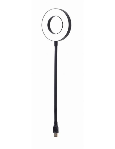 NL-LEDRING-01 aparato USB Negro, Blanco Lámpara