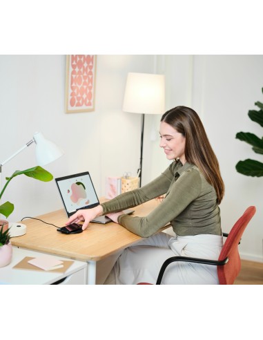 Viro Smartphone Negro USB Cargador inalámbrico Carga rápida Interior