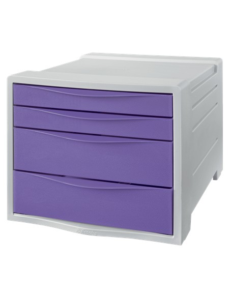 628458 cajonera para oficina Lavanda, Gris Poliestireno