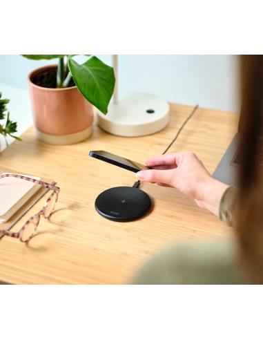 Viro Smartphone Negro USB Cargador inalámbrico Carga rápida Interior