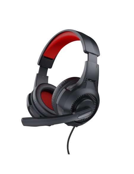 24785 auricular y casco Auriculares Alámbrico Diadema Juego Negro, Rojo