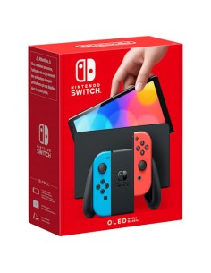 Switch OLED videoconsola portátil 17,8 cm (7") 64 GB Pantalla táctil Wifi Azul, Rojo