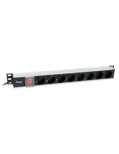 333308 unidad de distribución de energía (PDU) 8 salidas AC 1U Negro, Plata