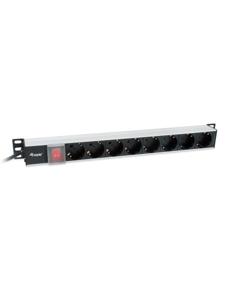 333308 unidad de distribución de energía (PDU) 8 salidas AC 1U Negro, Plata