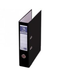 DOHE ARCHIVADOR CARTÓN RIGIDO FORRADO PP PALANCA FOLIO LOMO ANCHO RADO NEGRO