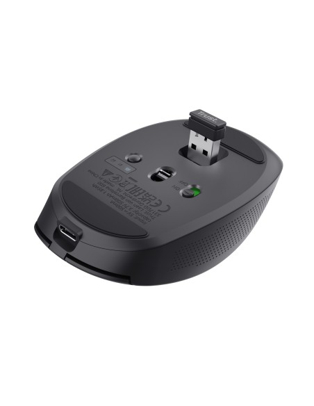 Ozaa ratón mano derecha RF Wireless + Bluetooth Óptico 3200 DPI Ozaa ratón mano derecha RF Wireless + Bluetooth Óptico 3200 DPI