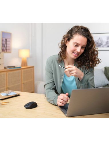 Ozaa ratón mano derecha RF Wireless + Bluetooth Óptico 3200 DPI