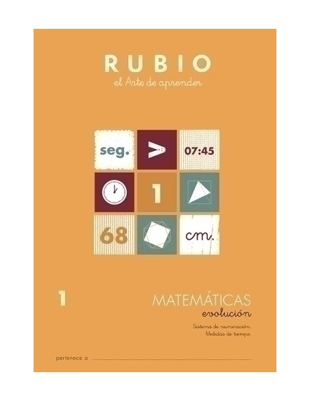 CUADERNO RUBIO A4 MATEMATIC. EVOLUCION 1 - Pack de 10 unidades