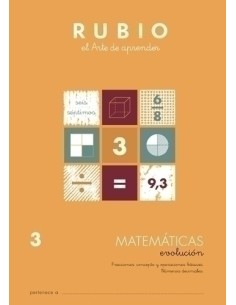 CUADERNO RUBIO A4 MATEMATIC. EVOLUCION 3 - Pack de 10 unidades
