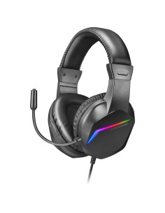 MH122 Negro, Cascos Gaming FRGB Over Ear con Micrófono, Sonido HiFi, Cancelación de Sonido, Ultraligeros, PS4 PS5 Xbox Switch Ta