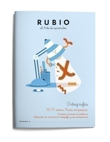 CUADERNO RUBIO ORTOGRAFIA 5 10-11 AÑOS - Pack de 5 unidades
