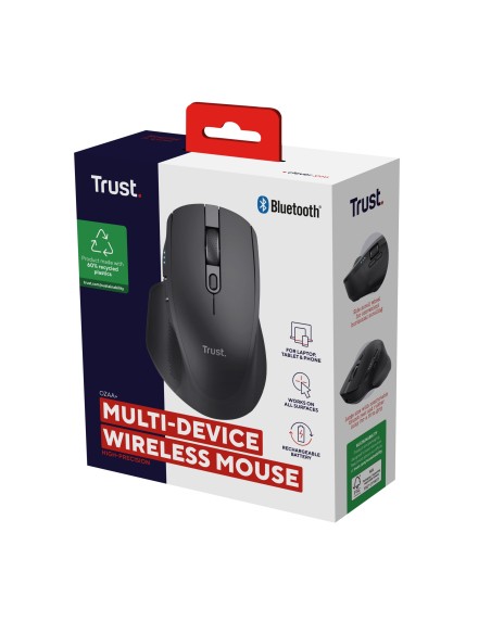 Ozaa+ ratón mano derecha RF Wireless + Bluetooth Óptico 3200 DPI Ozaa+ ratón mano derecha RF Wireless + Bluetooth Óptico 3200 DPI