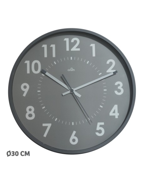 RELOJ PARED CEP ANALOGICO 30 CM GRIS