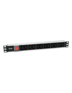 333318 unidad de distribución de energía (PDU) 12 salidas AC 1U Negro, Plata