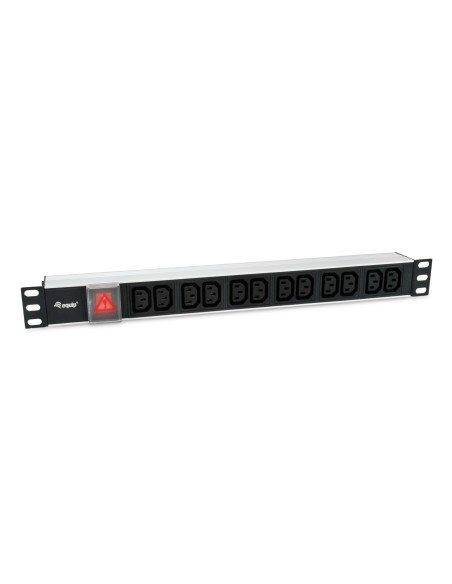 333318 unidad de distribución de energía (PDU) 12 salidas AC 1U Negro, Plata