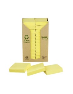 653-1T nota autoadhesiva Rectángulo Amarillo 100 hojas Autoadhesivo