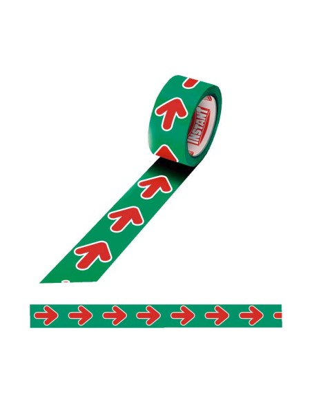 CINTA ADH. INSTANT FLECHAS VERD/ROJO 48MMX50M