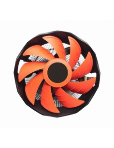 CPU-HURACAN-X30 sistema de refrigeración para ordenador Procesador Refrigerador de aire 12 cm Negro, Naranja