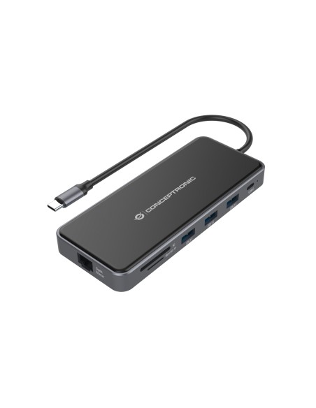 DONN15G base para portátil y replicador de puertos Alámbrico USB 3.2 Gen 1 (3.1 Gen 1) Type-C Gris