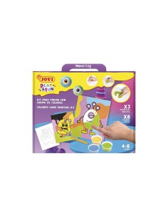 Kit pinta con arena de colores monstruos divertidos play ampfun