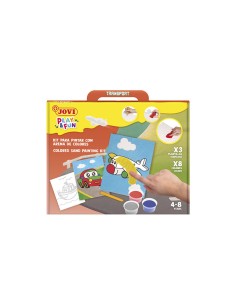 Kit pinta con arena de colores vehiculos play ampfun