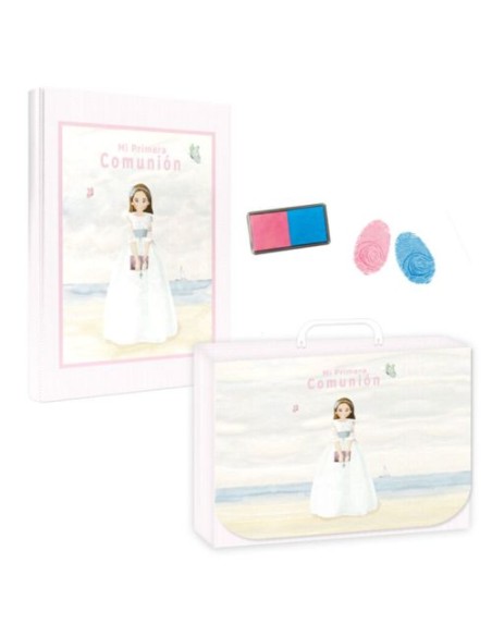 LIBRO COMUNON HUELLAS NINA PLAYA MALETIN