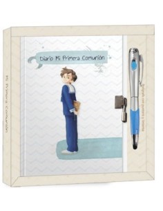 DIARIO COMUNION NINO BOLIGRAFO MULTIFUNCION