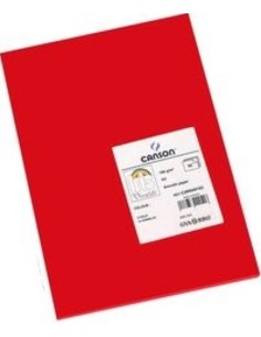 Paq 25 cartulinas iris 50x65 cm color rojo 185 g