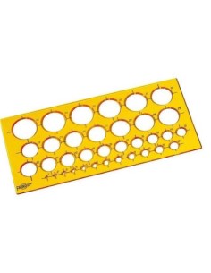 Bolsa plantilla de circulos 27x13cm plastico