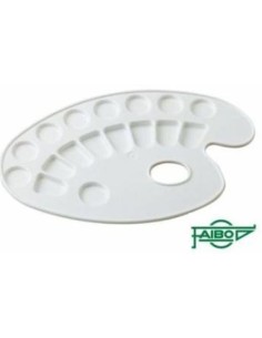 PAQ 10 PALETAS DE PLASTICO OVALADAS 25X15CM C DEPARTAMENTOS