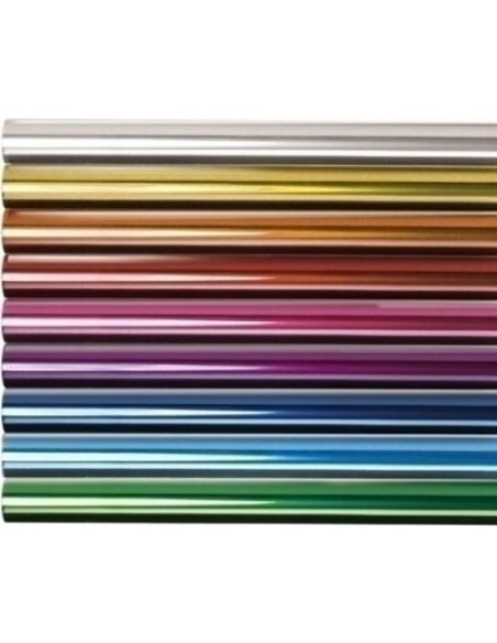 C 10 ROLLOS CONTINUOS PAPEL CELOFAN 07X5M TRANSPARENTE