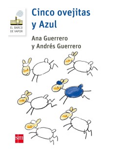 CINCO OVEJITAS Y AZUL