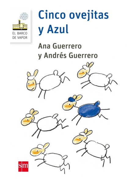 CINCO OVEJITAS Y AZUL