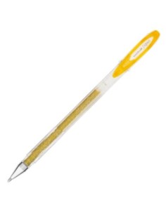 C 12 BOLIGRAFO UNI BALL SIGNO SPARKLING 1MM ORO PURPURINA