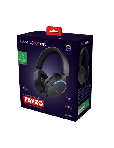 GXT 490 FAYZO Auriculares Alámbrico Diadema Juego USB tipo A Negro