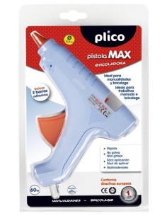 PISTOLA ENCOLADORA MAX 60W 2 BARRAS PLICO