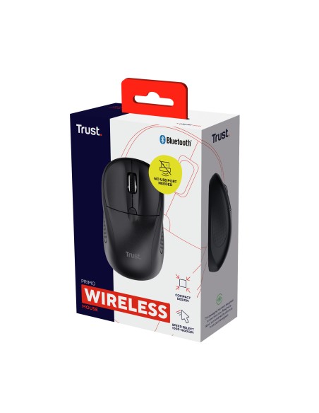 Primo ratón Ambidextro Bluetooth Óptico 1600 DPI Primo ratón Ambidextro Bluetooth Óptico 1600 DPI