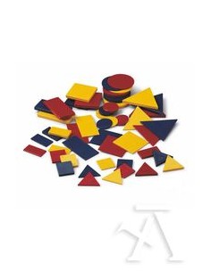 Bolsa bloques logicos de plastico 48 piezas faibo