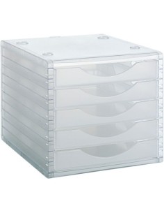 MODULO 5 CAJONES COLOR TRANSPARENTE 323X234X38CM