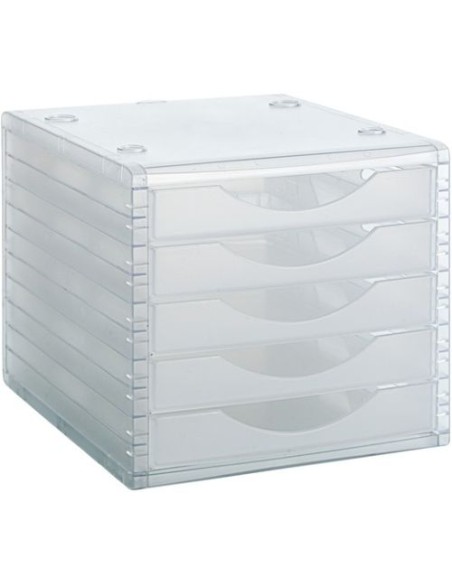 MODULO 5 CAJONES COLOR TRANSPARENTE 323X234X38CM