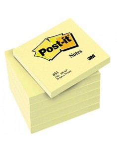 Pack 12 tacos notas post it 654 amarillas 76x76