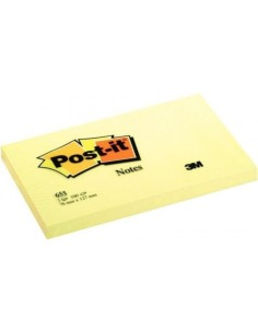 PACK 12 TACOS NOTAS POST IT 655 AMARILLAS 76X127MM