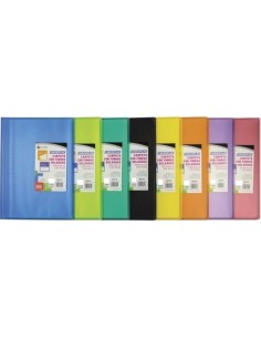 Paq 8 carpeta 50 fundas soldadas a4 tapa flexible colores surtidos carchiplas