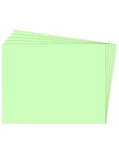 PAQ 25 CARTULINA FIXO 50X65 180G VERDE AGUA