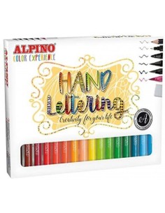 Set alpino color experience para aprender lettering