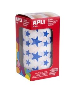 ROLLO GOMETS ESTRELLA AZUL AUTOADHESIVO 125 Y 195CM