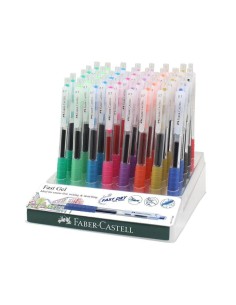 FABER CASTELL BOLÍGRAFO ROLLER FAST GEL GRIP SURTIDO -EXPOSITOR 40U-